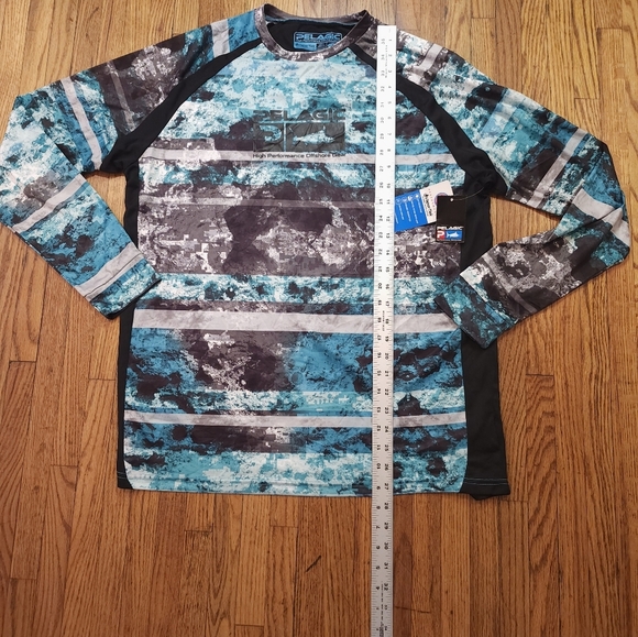 Pelagic VaporTek Mens long Sleeve performance Shirt Size M NEW Fishing Uv Cool - Picture 5 of 8